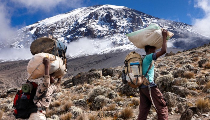 Kilimanjaro Porters on Kilimanjaro Climbing Tours