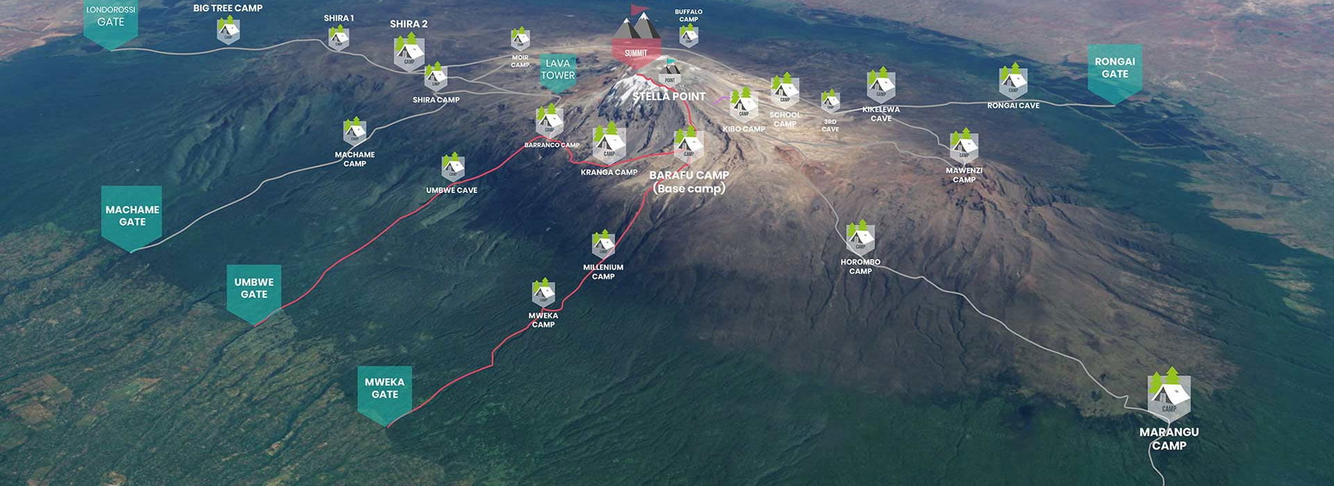 Kilimanjaro Map